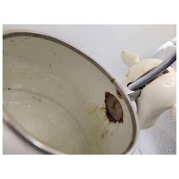 Vintage Kamenstein COW Whistling Enamel Tea Kettle - Picture 6 of 11